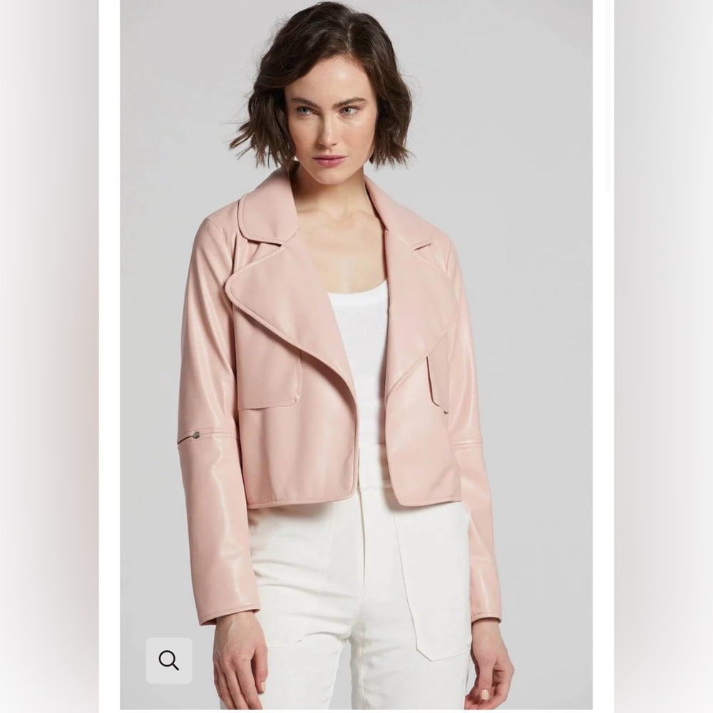 NINON SHORT FAUX LEATHER JACKET